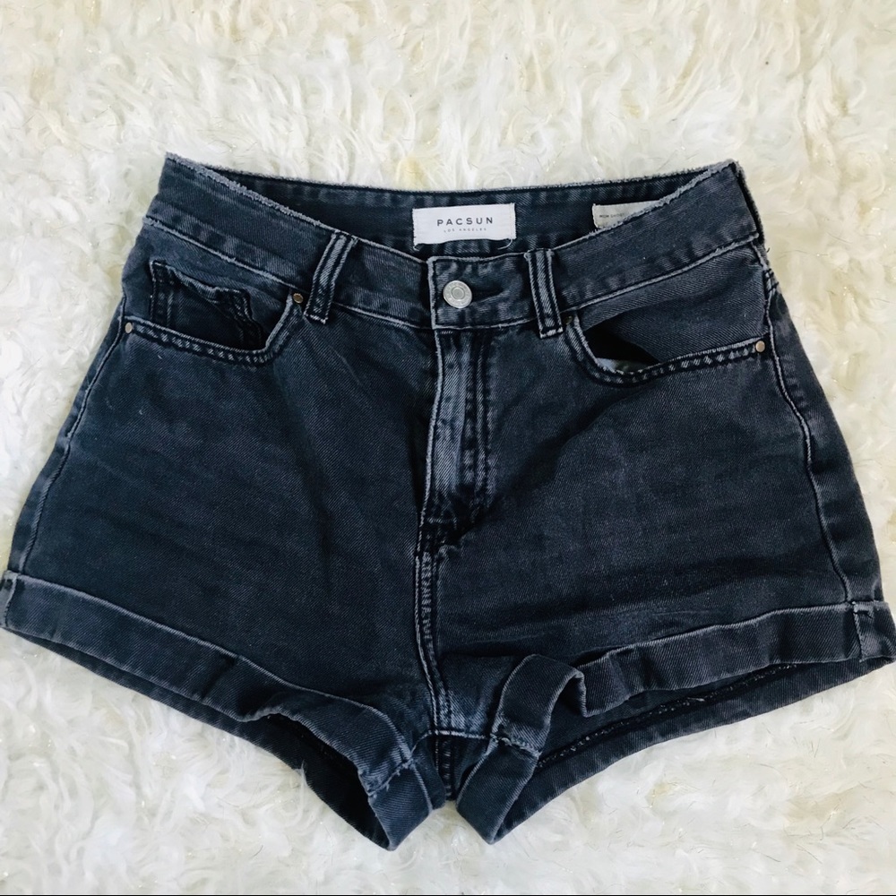 Pacsun Black High Waisted Shorts